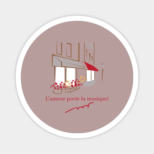 cafe Paris Magnet by dddesign